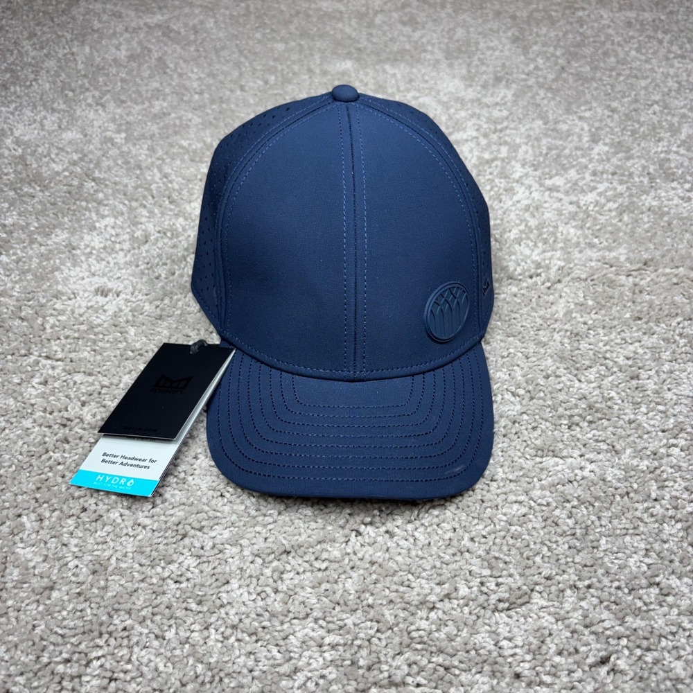 Melin A-Game Hydro Navy Blue Classic Adjustable Performance Snapback Hat NEW NWT